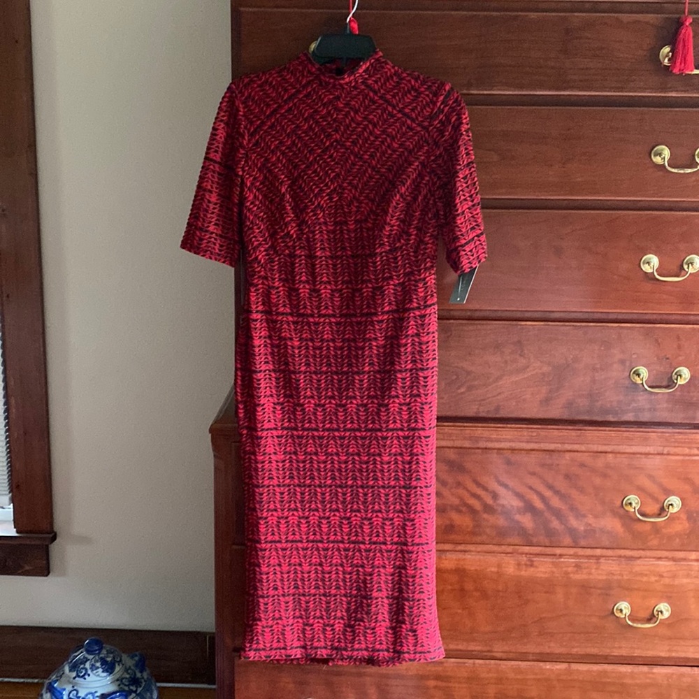 London Times Red/Black Dress